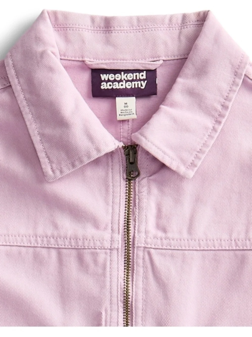 Denim Pink Girls Zip-Up Jacket - M 8 NWT